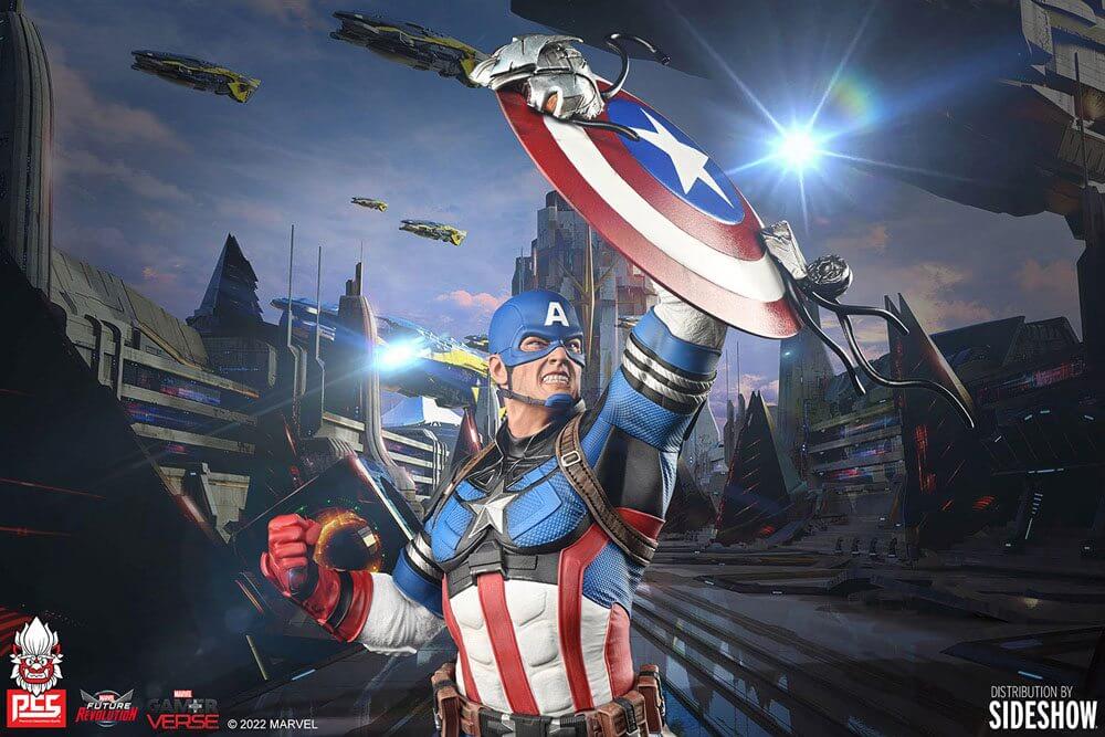 Marvel Future Revolution Statue 1/6 Captain America 38cm - Scale Statue - PCS - Premium Collectibles Studio - Hobby Figures UK