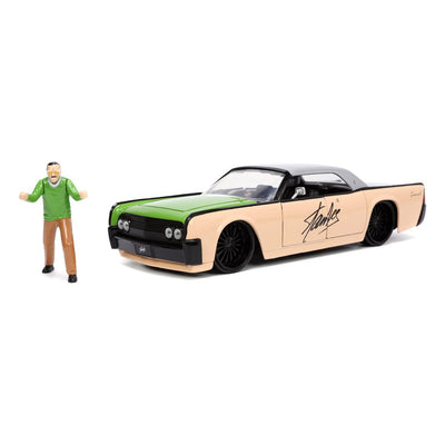 Marvel Hollywood Rides Diecast Model 1/24 1963 Lincoln Continental with Stan Lee Figure - Action Figures - Jada Toys - Hobby Figures UK