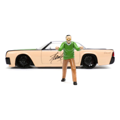 Marvel Hollywood Rides Diecast Model 1/24 1963 Lincoln Continental with Stan Lee Figure - Action Figures - Jada Toys - Hobby Figures UK