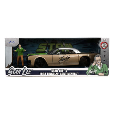 Marvel Hollywood Rides Diecast Model 1/24 1963 Lincoln Continental with Stan Lee Figure - Action Figures - Jada Toys - Hobby Figures UK