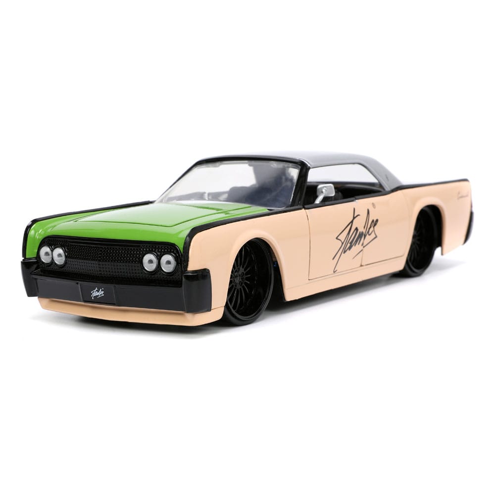 Marvel Hollywood Rides Diecast Model 1/24 1963 Lincoln Continental with Stan Lee Figure - Action Figures - Jada Toys - Hobby Figures UK