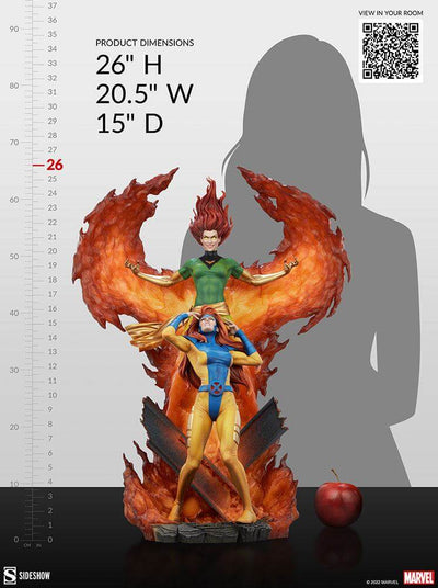 Marvel Maquette Phoenix and Jean Grey Statue 66cm - Scale Statue - Sideshow Collectibles - Hobby Figures UK