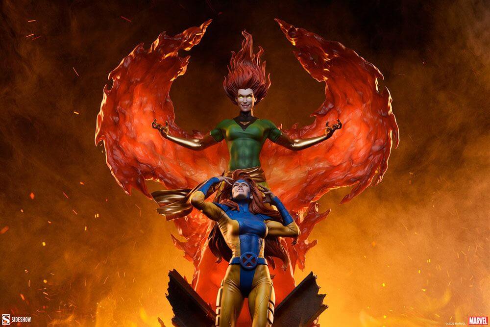 Marvel Maquette Phoenix and Jean Grey Statue 66cm - Scale Statue - Sideshow Collectibles - Hobby Figures UK