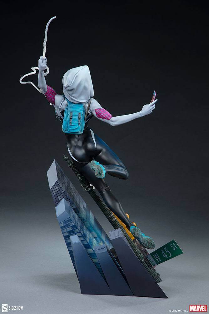 Marvel Premium Format Statue 1/4 Spider-Gwen 60cm - Scale Statue - Sideshow Collectibles - Hobby Figures UK
