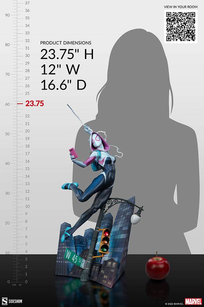 Marvel Premium Format Statue 1/4 Spider-Gwen 60cm - Scale Statue - Sideshow Collectibles - Hobby Figures UK