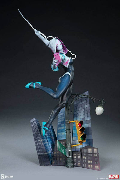 Marvel Premium Format Statue 1/4 Spider-Gwen 60cm - Scale Statue - Sideshow Collectibles - Hobby Figures UK