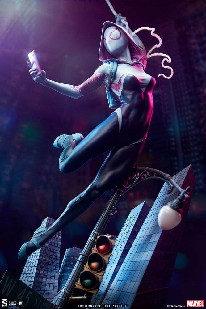 Marvel Premium Format Statue 1/4 Spider-Gwen 60cm - Scale Statue - Sideshow Collectibles - Hobby Figures UK