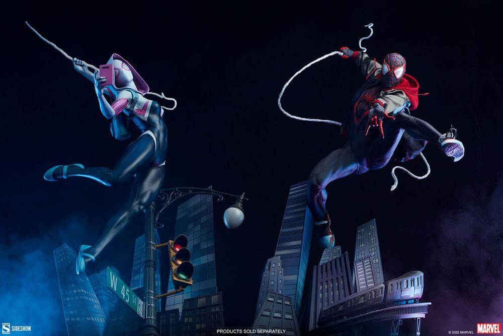 Marvel Premium Format Statue Miles Morales 60cm - Scale Statue - Sideshow Collectibles - Hobby Figures UK