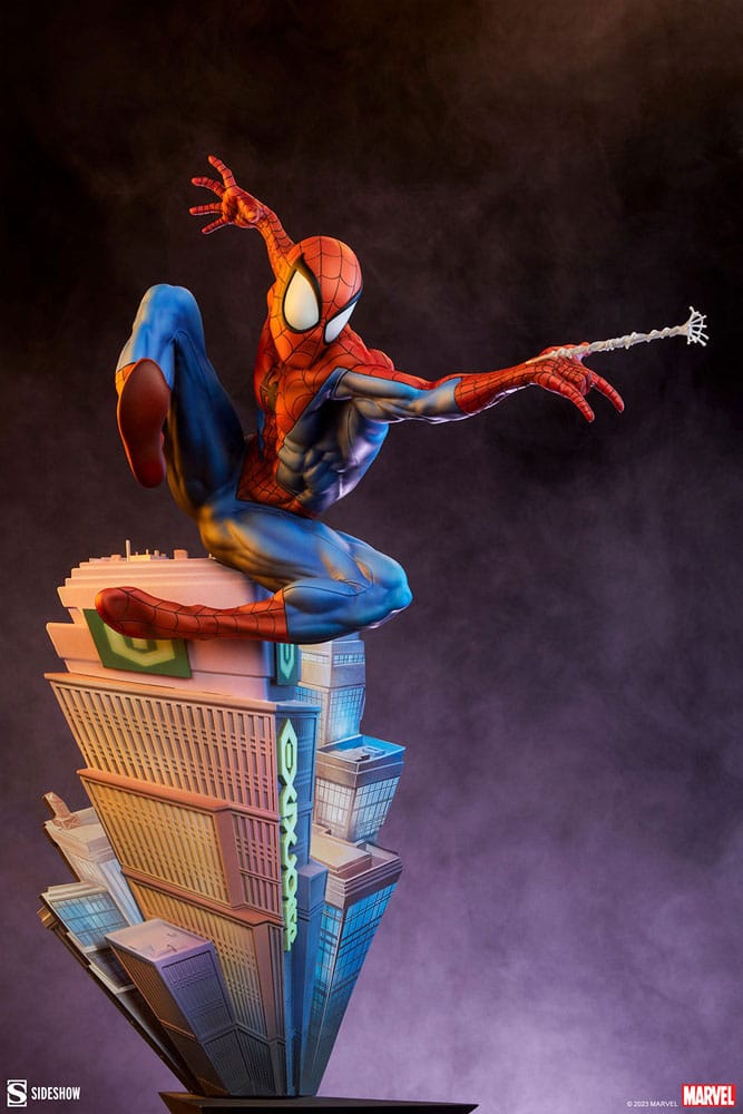 Marvel Premium Format Statue Spider-Man 55cm - Scale Statue - Sideshow Collectibles - Hobby Figures UK