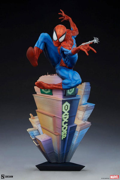 Marvel Premium Format Statue Spider-Man 55cm - Scale Statue - Sideshow Collectibles - Hobby Figures UK