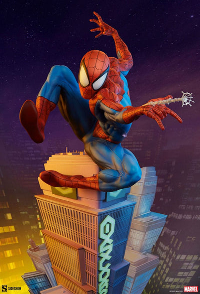 Marvel Premium Format Statue Spider-Man 55cm - Scale Statue - Sideshow Collectibles - Hobby Figures UK