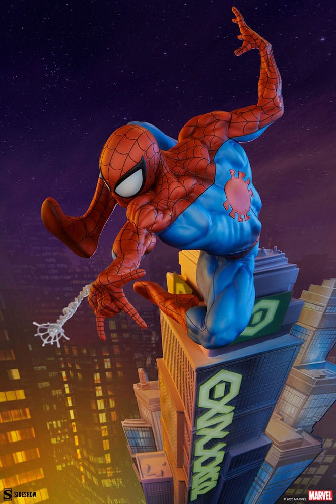 Marvel Premium Format Statue Spider-Man 55cm - Scale Statue - Sideshow Collectibles - Hobby Figures UK