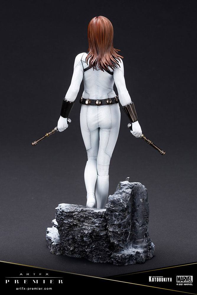 Marvel Universe ARTFX Premier PVC Statue 1/10 Black Widow White Costume Limited Edition 21cm - Scale Statue - Kotobukiya - Hobby Figures UK