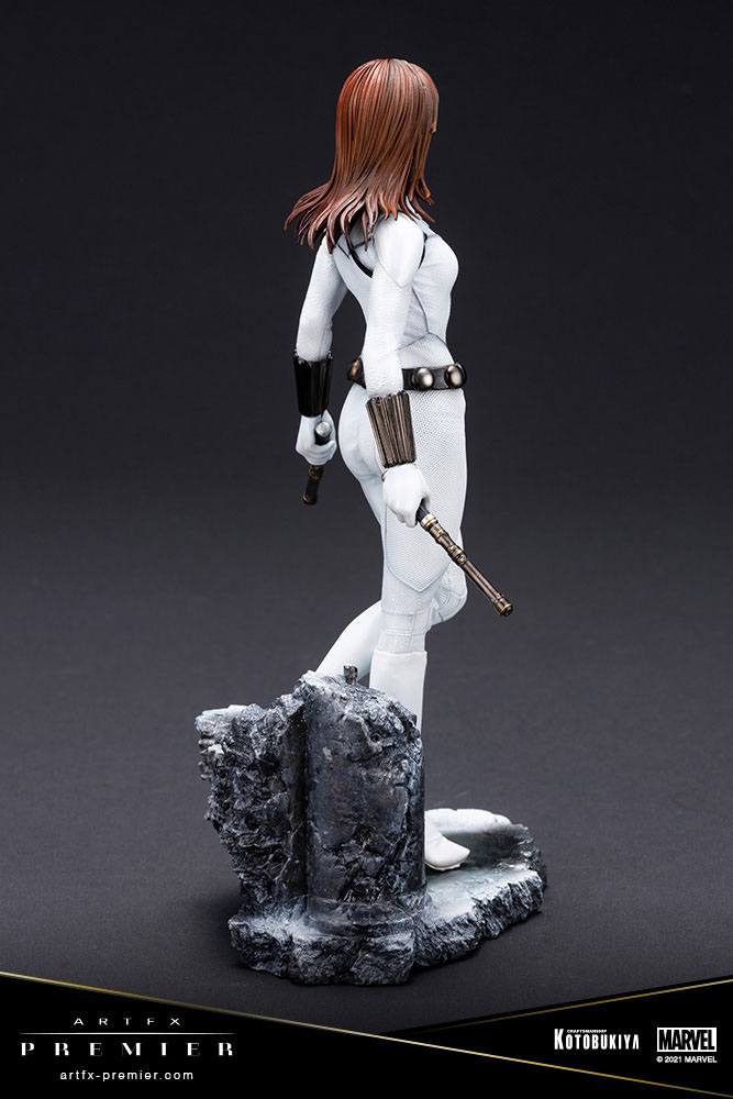 Marvel Universe ARTFX Premier PVC Statue 1/10 Black Widow White Costume Limited Edition 21cm - Scale Statue - Kotobukiya - Hobby Figures UK