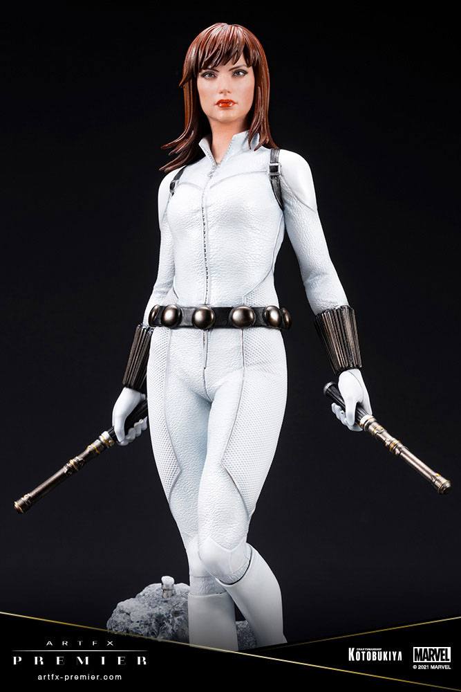 Marvel Universe ARTFX Premier PVC Statue 1/10 Black Widow White Costume Limited Edition 21cm - Scale Statue - Kotobukiya - Hobby Figures UK