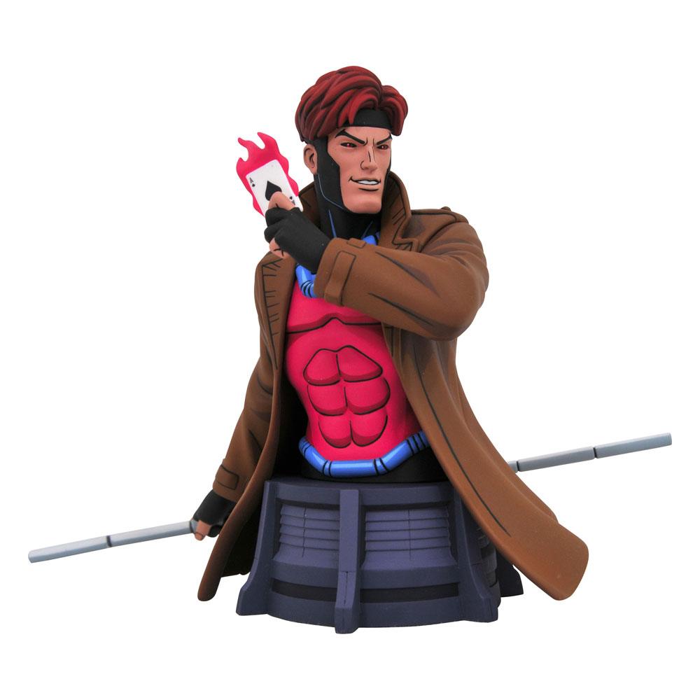 Marvel X-Men Animated Series Bust Gambit 15cm - Scale Statue - Diamond Select - Hobby Figures UK