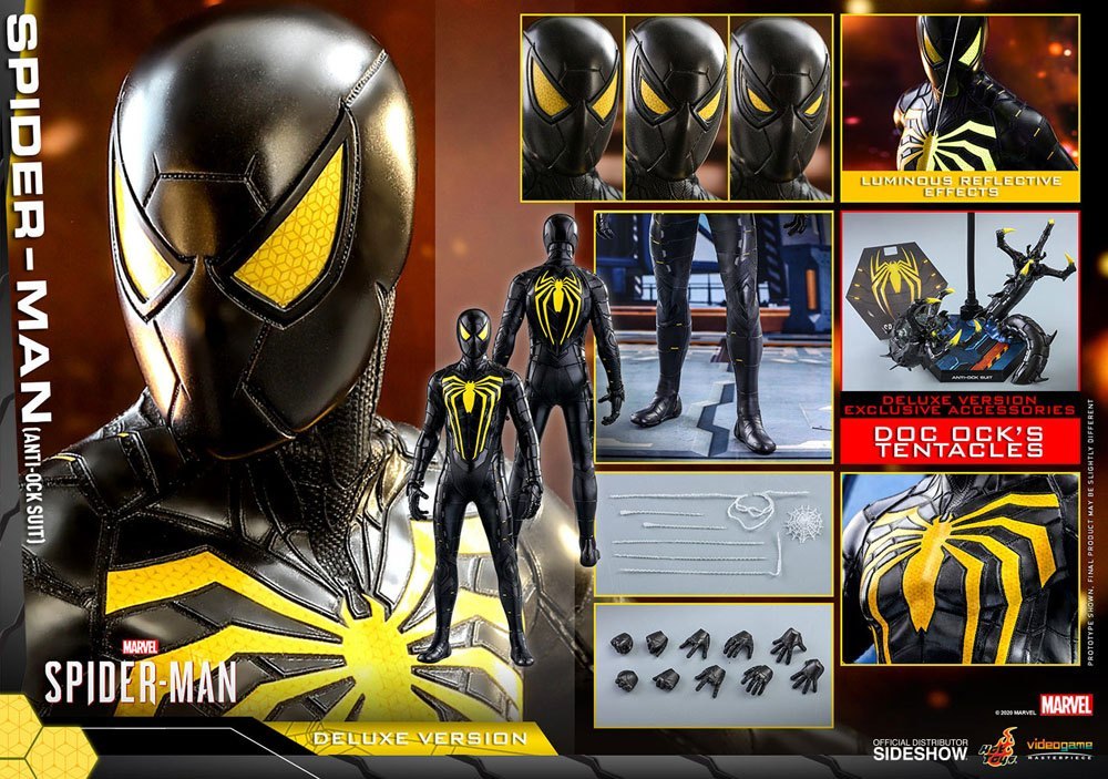 Marvel's Spider-Man Video Game Masterpiece Action Figure 1/6 Spider-Man (Anti-Ock Suit) Deluxe 30cm - Action Figures - Hot Toys - Hobby Figures UK