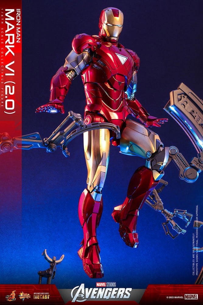 Marvel's The Avengers Movie Masterpiece Diecast Action Figure 1/6 Iron Man Mark VI (2.0) 32cm - Action Figures - Hot Toys - Hobby Figures UK