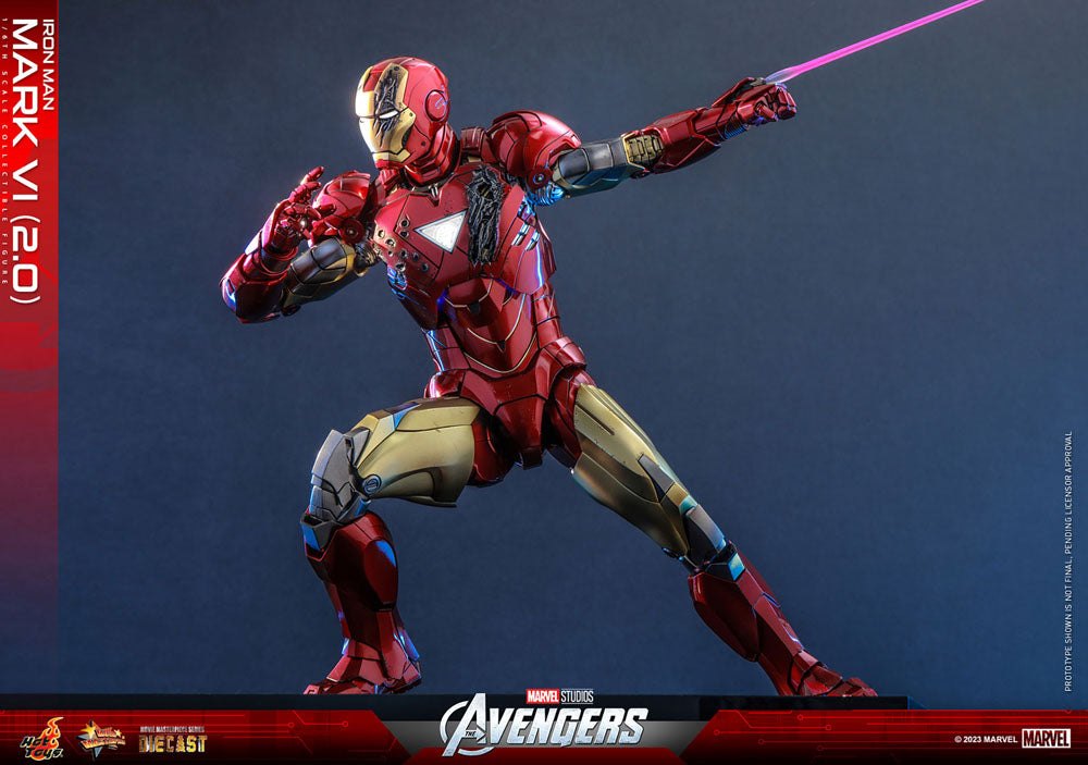 Marvel's The Avengers Movie Masterpiece Diecast Action Figure 1/6 Iron Man Mark VI (2.0) 32cm - Action Figures - Hot Toys - Hobby Figures UK