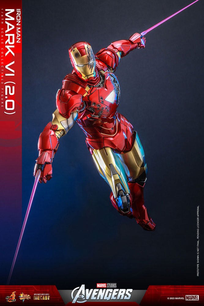 Marvel's The Avengers Movie Masterpiece Diecast Action Figure 1/6 Iron Man Mark VI (2.0) 32cm - Action Figures - Hot Toys - Hobby Figures UK
