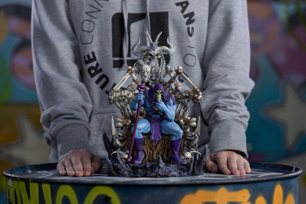 Masters of the Universe Art Scale Deluxe Statue 1/10 Skeletor on Throne Deluxe 29cm - Scale Statue - Iron Studios - Hobby Figures UK