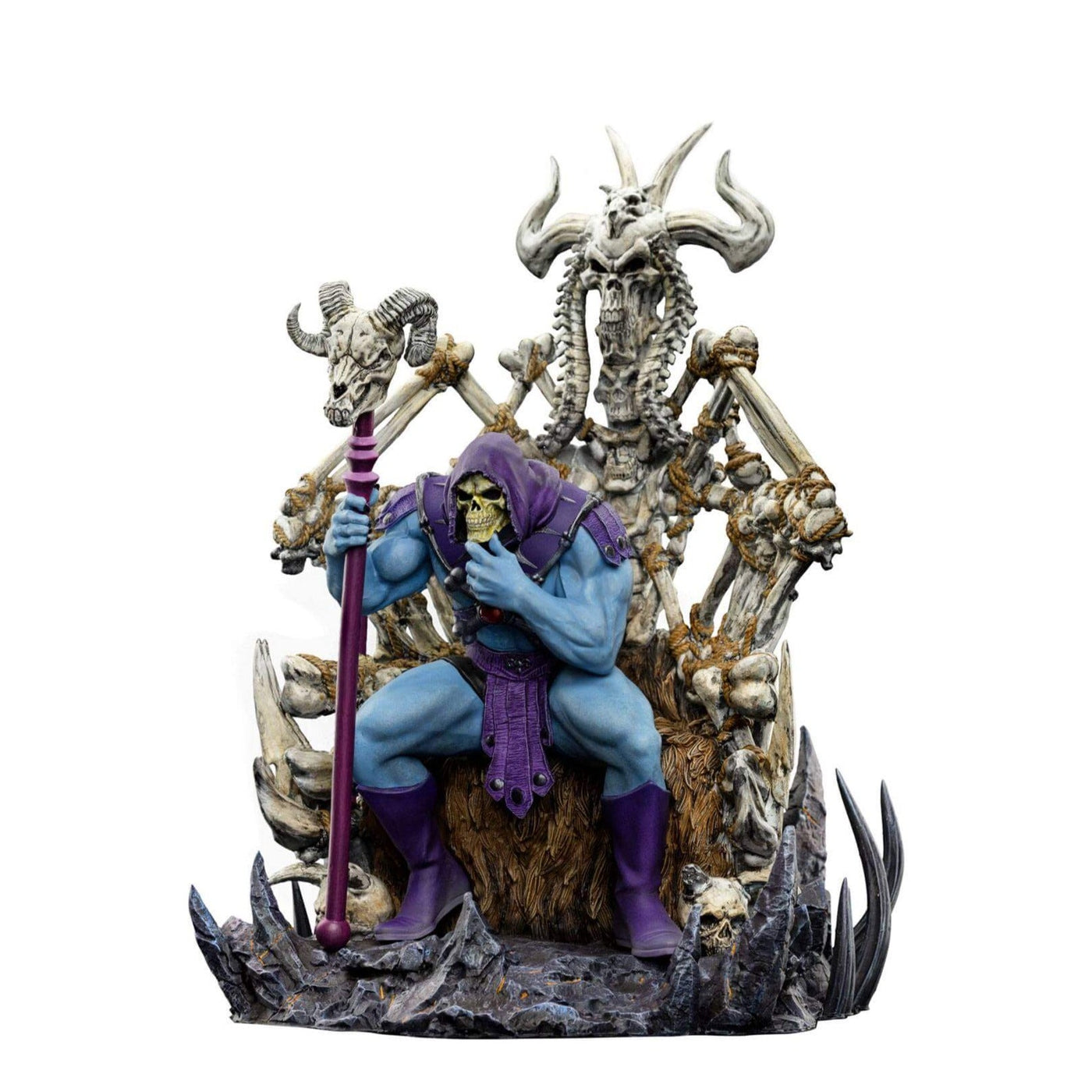 Masters of the Universe Art Scale Deluxe Statue 1/10 Skeletor on Throne Deluxe 29cm - Scale Statue - Iron Studios - Hobby Figures UK