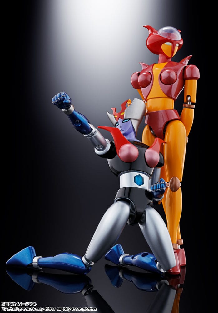 Mazinger Z Soul of Chogokin Diecast Action Figures GX-08R Aphrodai A vs GX-09R Minerva X 16cm - Action Figures - Bandai Tamashii Nations - Hobby Figures UK