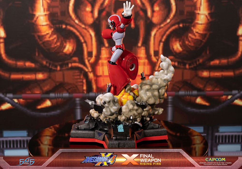 Mega Man X4 Statue X Finale Weapon Rising Fire 45cm - Scale Statue - First 4 Figures - Hobby Figures UK
