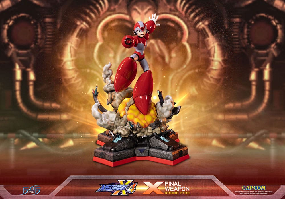 Mega Man X4 Statue X Finale Weapon Rising Fire 45cm - Scale Statue - First 4 Figures - Hobby Figures UK