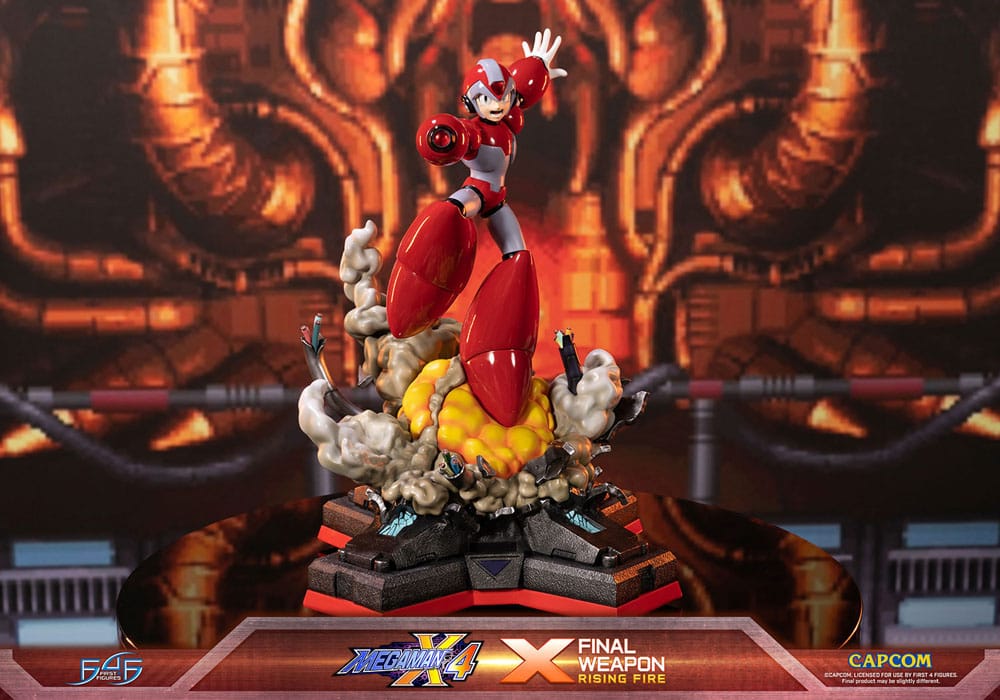 Mega Man X4 Statue X Finale Weapon Rising Fire 45cm - Scale Statue - First 4 Figures - Hobby Figures UK