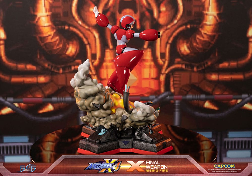Mega Man X4 Statue X Finale Weapon Rising Fire 45cm - Scale Statue - First 4 Figures - Hobby Figures UK