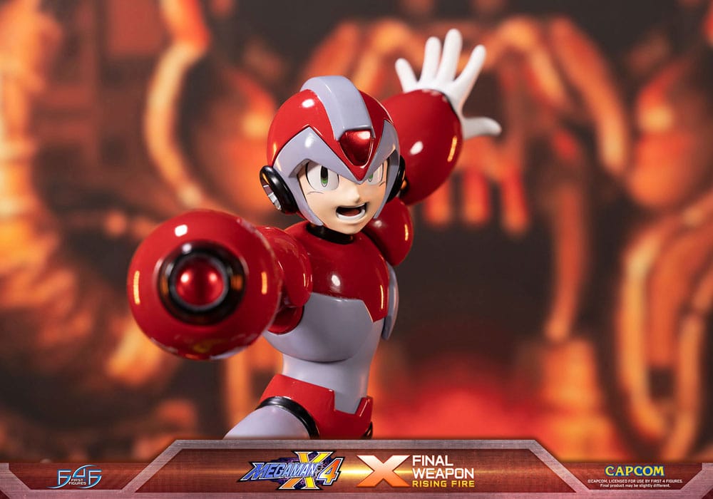 Mega Man X4 Statue X Finale Weapon Rising Fire 45cm - Scale Statue - First 4 Figures - Hobby Figures UK