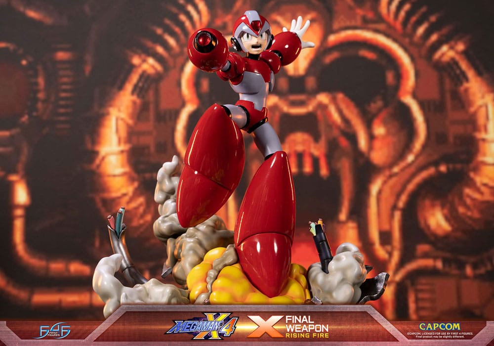 Mega Man X4 Statue X Finale Weapon Rising Fire 45cm - Scale Statue - First 4 Figures - Hobby Figures UK