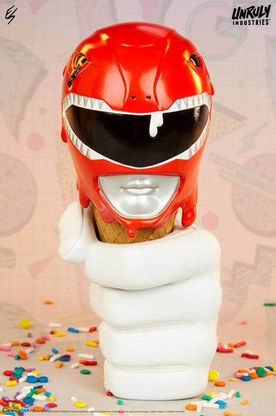 Mighty Morphin Power Rangers Designer Series Busts Red, Yellow and Blue Power Rangers Scoops Set 17cm - Scale Statue - Unruly Industries - Hobby Figures UK