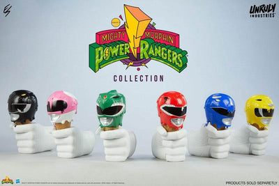 Mighty Morphin Power Rangers Designer Series Busts Red, Yellow and Blue Power Rangers Scoops Set 17cm - Scale Statue - Unruly Industries - Hobby Figures UK