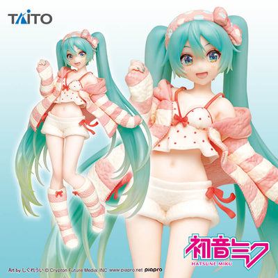 Hatsune Miku PVC Figure Costumes Roomwear Ver. 18cm - Scale Statue - Taito Prize - Hobby Figures UK