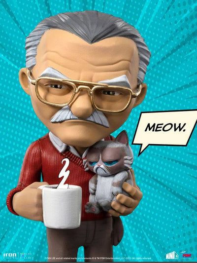 Stan Lee Mini Co. PVC Figure Stan Lee with Grumpy Cat 14cm - Mini Figures - Iron Studios - Hobby Figures UK
