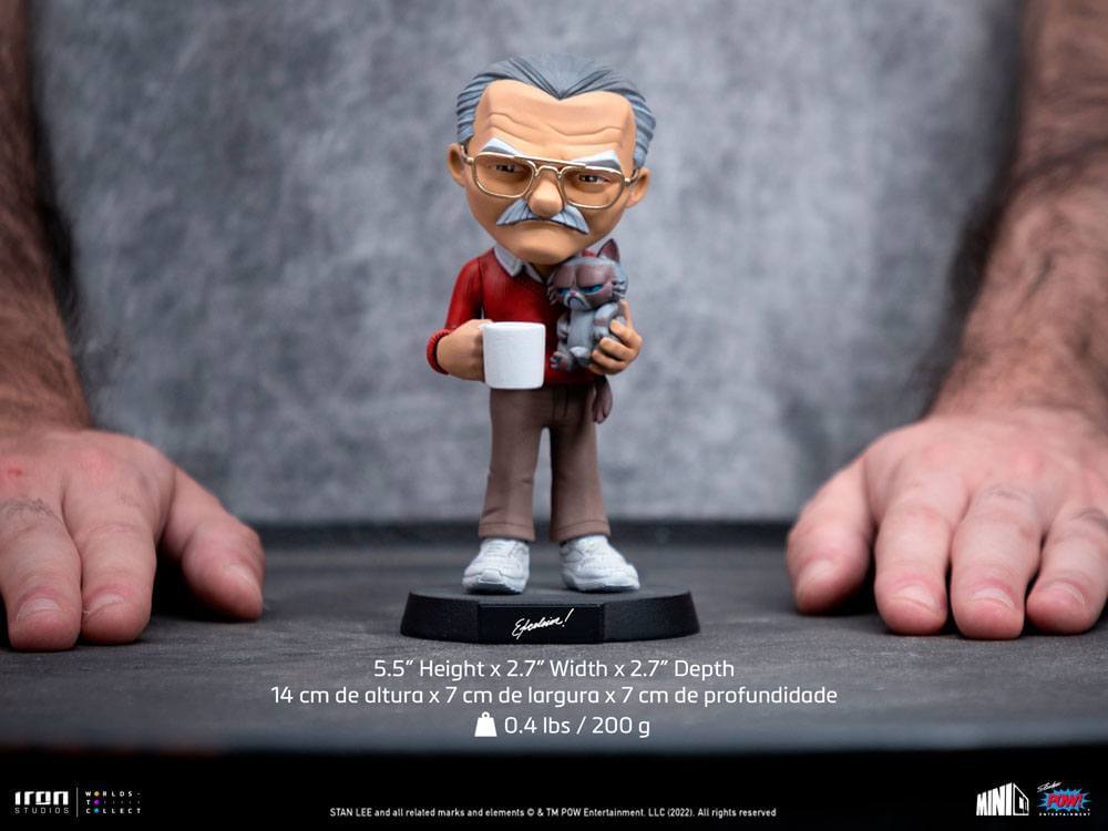 Stan Lee Mini Co. PVC Figure Stan Lee with Grumpy Cat 14cm - Mini Figures - Iron Studios - Hobby Figures UK