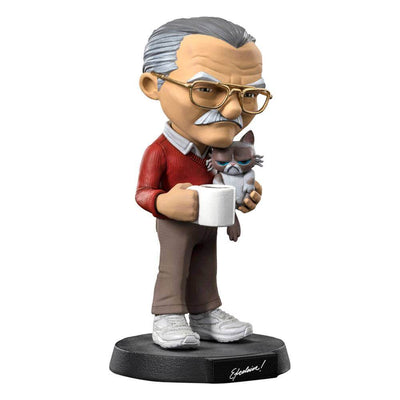 Stan Lee Mini Co. PVC Figure Stan Lee with Grumpy Cat 14cm - Mini Figures - Iron Studios - Hobby Figures UK