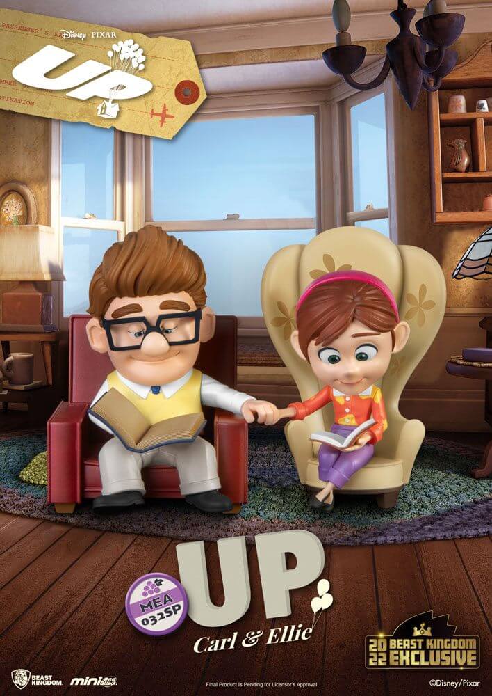 Up Mini Egg Attack Figures 2-Pack Up Series Carl & Ellie 9cm - Mini Figures - Beast Kingdom Toys - Hobby Figures UK