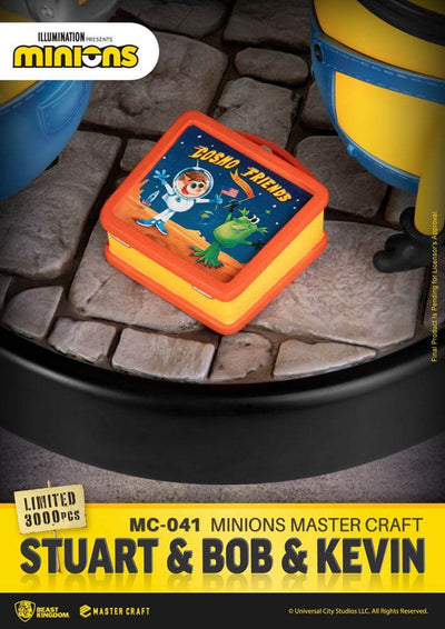 Minions Master Craft Statue Stuart & Bob & Kevin 35cm - Scale Statue - Beast Kingdom Toys - Hobby Figures UK