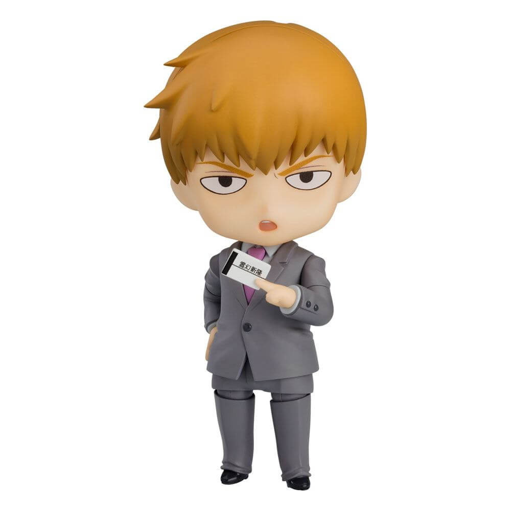 Mob Psycho 100 III Nendoroid Action Figure Arataka Reigen 10cm - Mini Figures - Orange Rouge - Hobby Figures UK