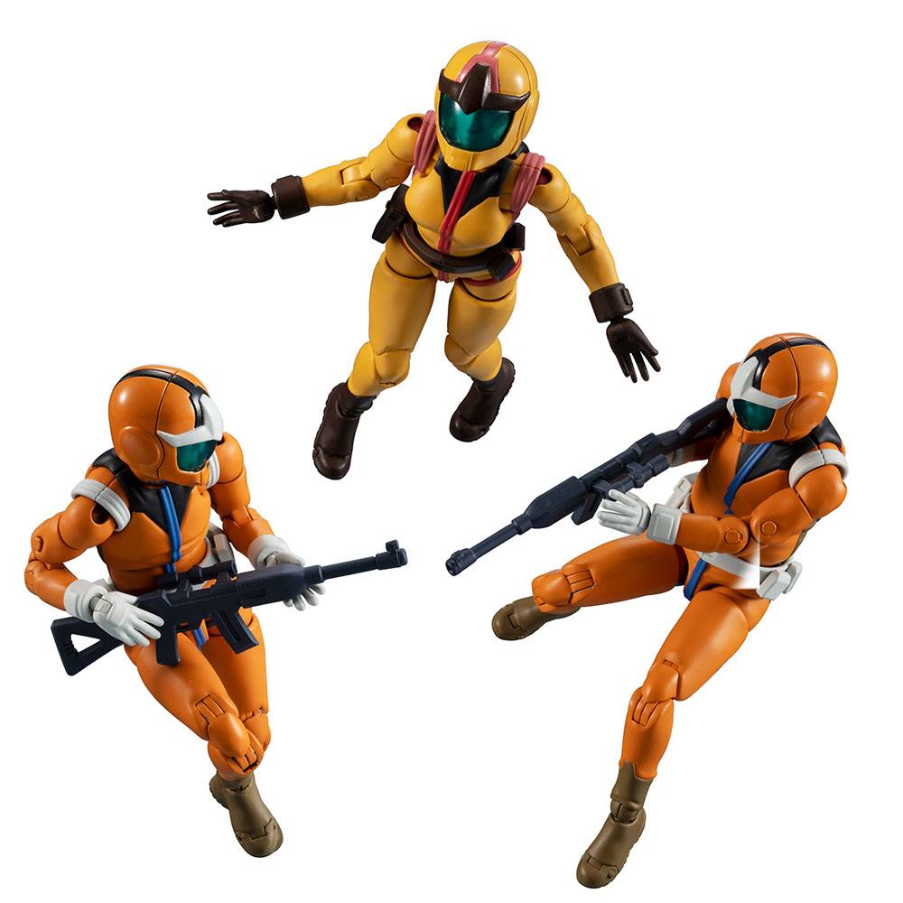 Mobile Suit Gundam G.M.G. Action Figure 3-Pack Earth Federation Force 10cm - Action Figures - Megahouse - Hobby Figures UK