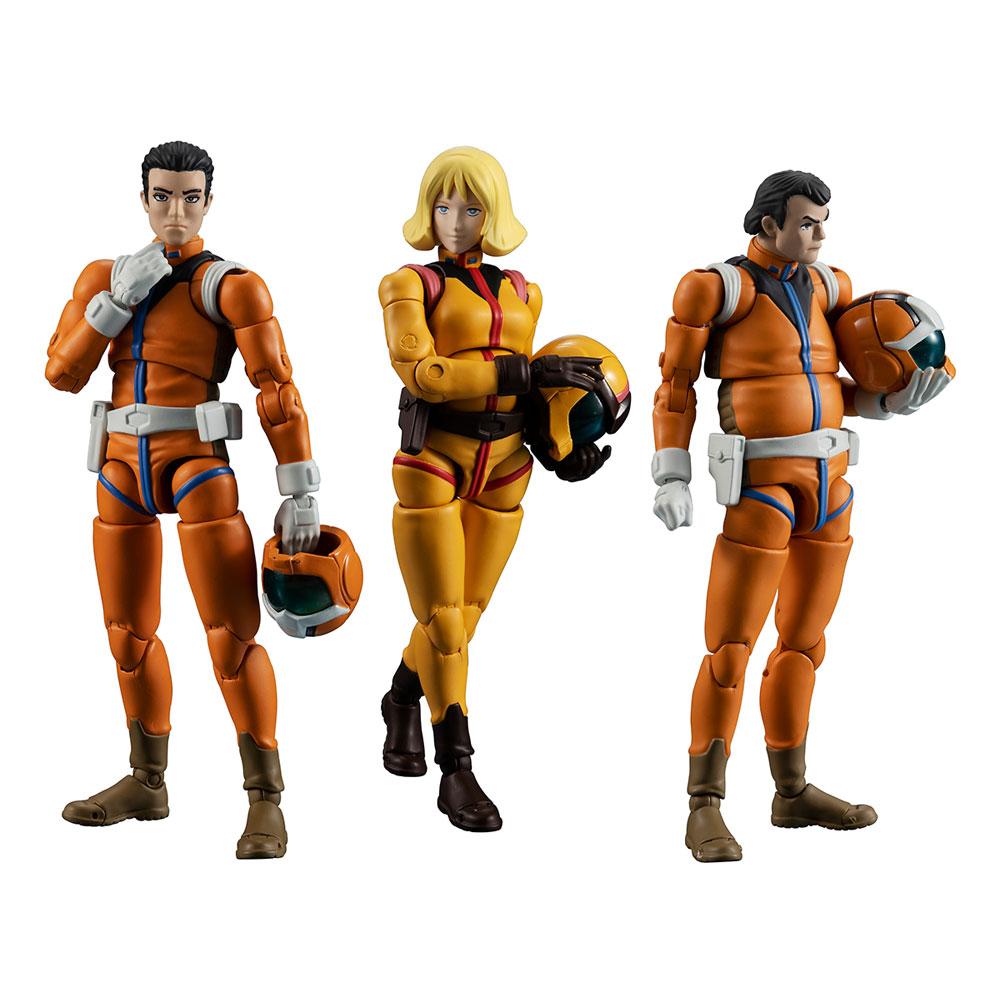 Mobile Suit Gundam G.M.G. Action Figure 3-Pack Earth Federation Force 10cm - Action Figures - Megahouse - Hobby Figures UK