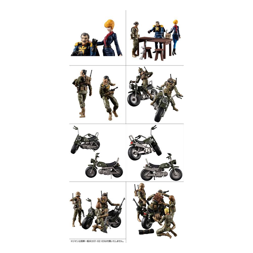 Mobile Suit Gundam G.M.G. Action Figures with Vehicle Principality of Zeon Team Ramba Ral Set 10cm - Action Figures - Megahouse - Hobby Figures UK