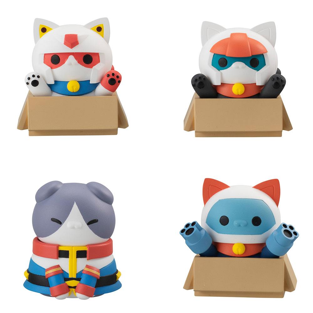 Mobile Suit Gundam Mega Cat Project Trading Figures Nyandam We are the Earth Federation Force Special Set 3cm - Mini Figures - Megahouse - Hobby Figures UK