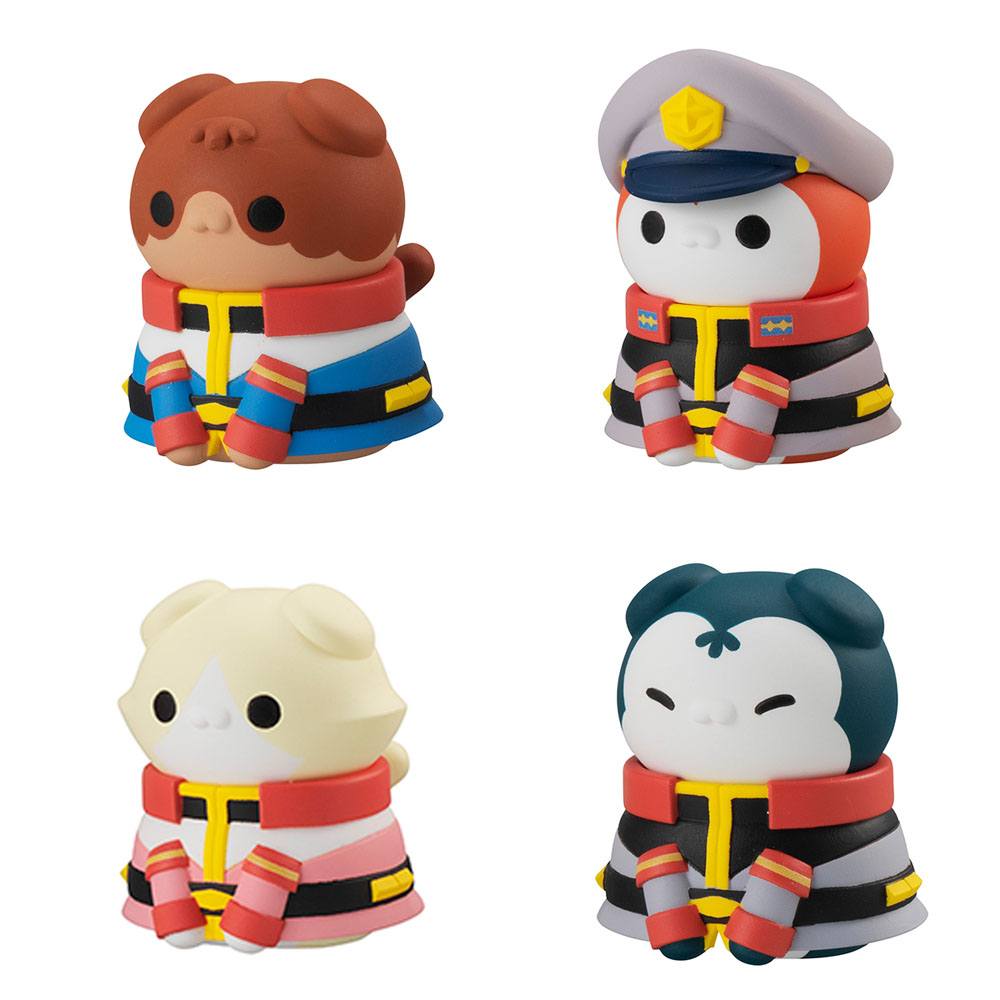 Mobile Suit Gundam Mega Cat Project Trading Figures Nyandam We are the Earth Federation Force Special Set 3cm - Mini Figures - Megahouse - Hobby Figures UK