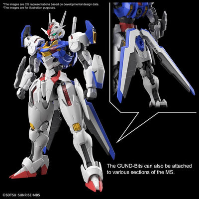 Mobile Suit Gundam Full Mechanics The Witch from Mercury Model Kit Figure GUNDAM AERIAL 1/100 15cm - Model Kit - Bandai Model Kit - Hobby Figures UK