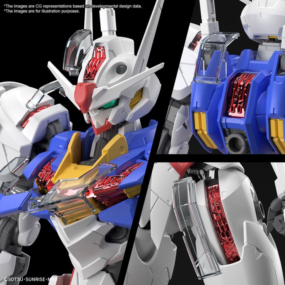 Mobile Suit Gundam Full Mechanics The Witch from Mercury Model Kit Figure GUNDAM AERIAL 1/100 15cm - Model Kit - Bandai Model Kit - Hobby Figures UK