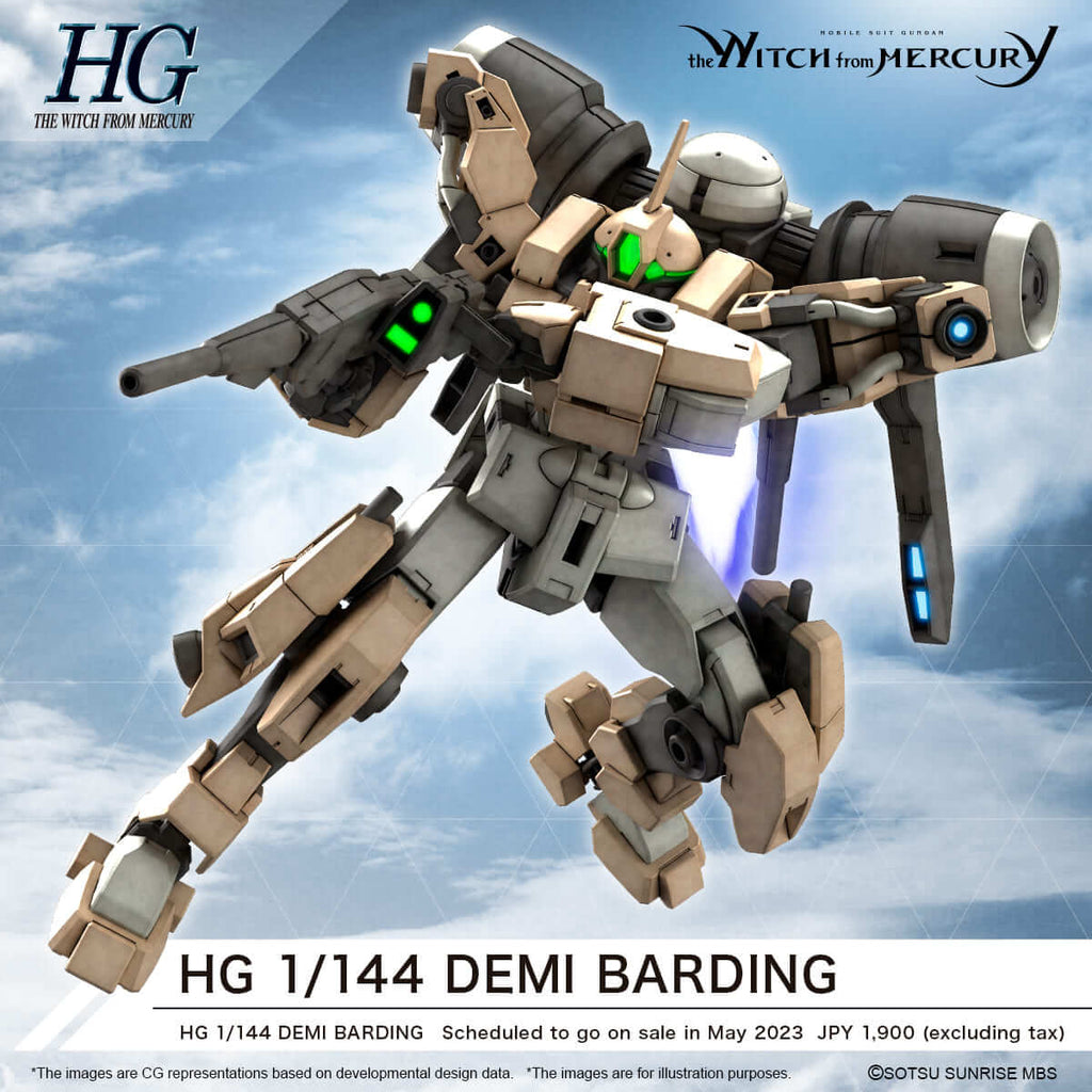 Mobile Suit Gundam The Witch From Mercury Model Kit Figure HG Demi Barding 1/144 12cm